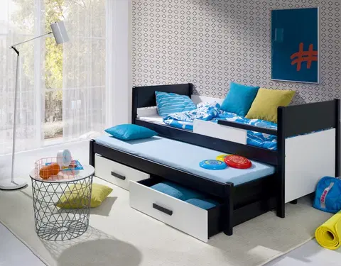 ArtBed Detská posteľ s prístelkou DANILO Prevedenie: Morenie - Akryl