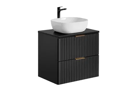 ArtCom Kúpeľňový komplet ADEL Black DU60/1 s doskou a umývadlom