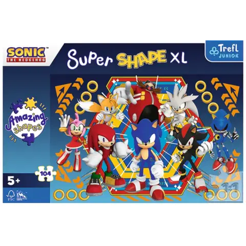 TREFL -  Puzzle 104 XL Super Shape -  Sonicov svet / SEGA Sonic The Hedgehog FSC Mix 70%