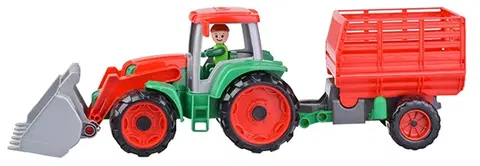 LENA - Truxx Traktor S Prívesom Na Seno, Ozdobný Kartón
