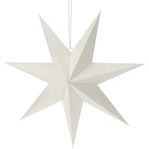Vianočná papierová dekorácia White star, 60 x 60 x 1,5 cm