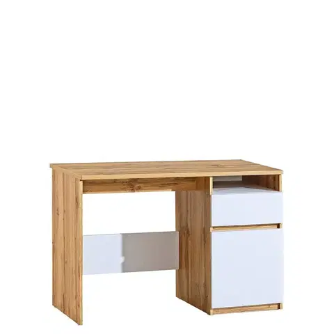 Dolmar Písací stolík ARCHA AR7 Farba: dub wotan / biela