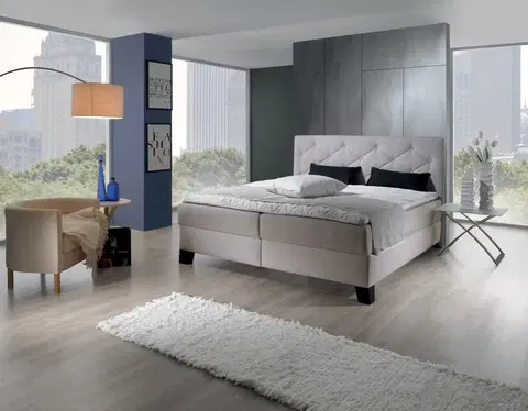 New Design  Manželská posteľ DIVA 180 + topper
