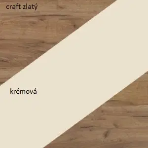 ARTBm Komoda NOTTI  | 03 Farba: craft zlatý / krémová / craft zlatý