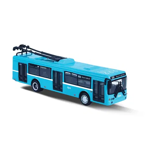 RAPPA - Kovový trolejbus DPO Ostrava modrý, 16 cm