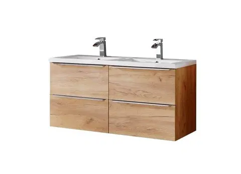 ArtCom Kúpeľňový komplet CAPRI Oak U120/1 s umývadlom