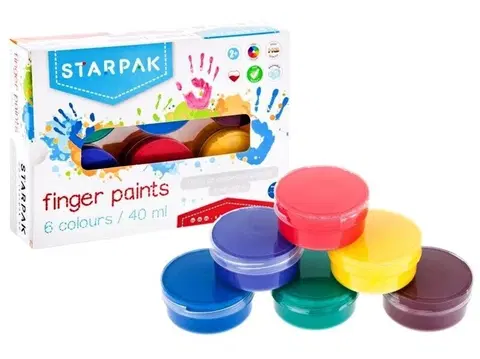 STARPAK - Farby na telo / ruky / prsty / 6 farieb 40ml