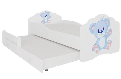 ArtAdrk Detská posteľ CASIMO II | s prístelkou Prevedenie: Modrý macko