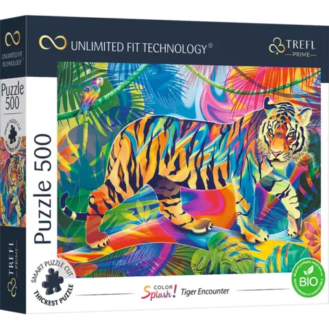 TREFL - Prime puzzle 500 UFT - Farebné šplechy: Tiger