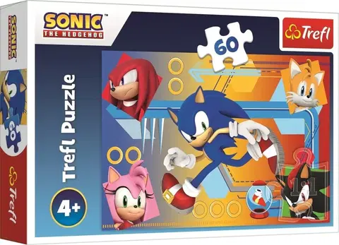 TREFL - Puzzle Sonic v akci 60 dielikov