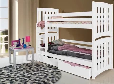 ArtBed Detská poschodová posteľ SERAFIN Prevedenie: Morenie - Akryl