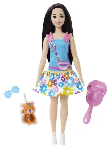 MATTEL - Barbie HLL18 Moja Prvá Barbie Bábika – Čiernovláska s Líškou