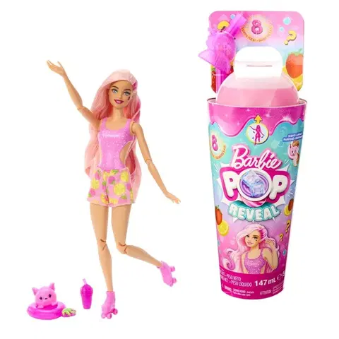 MATTEL - Barbie Pop Reveal Barbie šťavnaté ovocie - jahodová limonáda