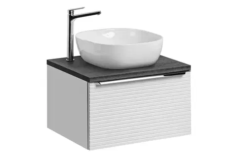 ArtCom Kúpeľňová skrinka s umývadlom a doskou LEONARDO White DU60/1 | 60 cm