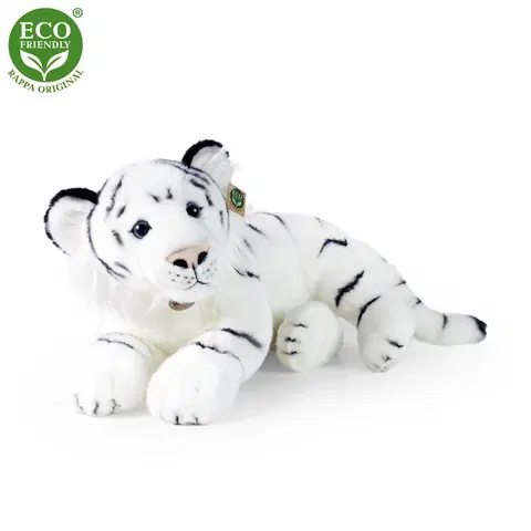 RAPPA - Plyšový tiger biely 60 cm ECO-FRIENDLY