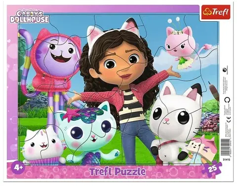 TREFL - Puzzle 25 Rámikové - Zoznámte sa s Gabby / Universal Gabby´s Dollhouse