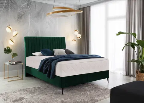 ArtElta Manželská posteľ BLANCA Boxspring | 160 x 200 cm Farba: Lukso 35