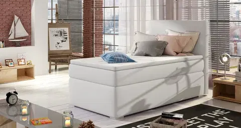 ArtElta Čalúnená jednolôžková posteľ ROCCO | 90 x 200 cm | ľavá Farba: Soft 17