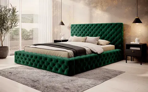 ArtElta Manželská posteľ PRINCCE | 180 x 200 cm Farba: Lukso 35