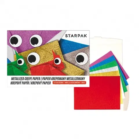 STARPAK - Papier krepový lesklý 6ks/A5