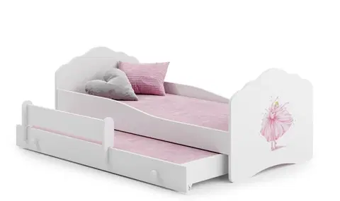 ArtAdrk Detská posteľ CASIMO II | s prístelkou Prevedenie: Balerína