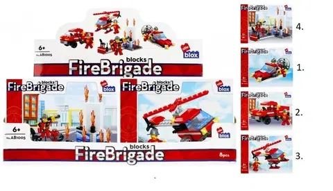 EURO-TRADE - Stavebnica Alleblox FireBrigade 98-104ks/4druhy, Mix produktov