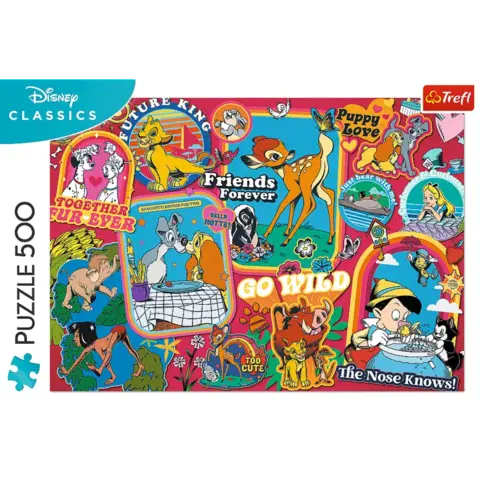 TREFL -  Puzzle 500 - Disney: V priebehu rokov / Disney
