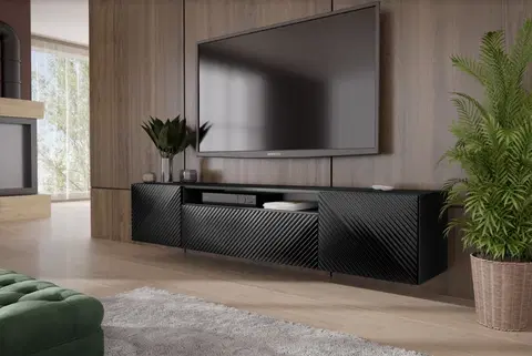 ArtMode TV stolík CLEO | závesný Farba: Čierna