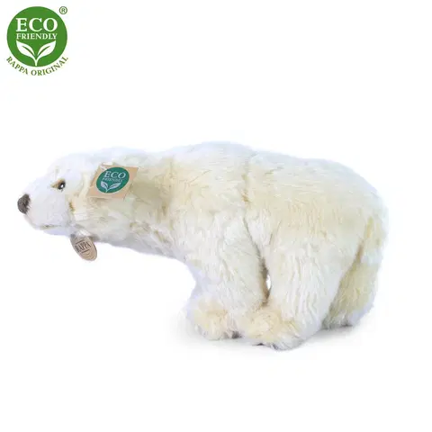 RAPPA - Plyšový ľadový medveď stojaci 33 cm ECO-FRIENDLY