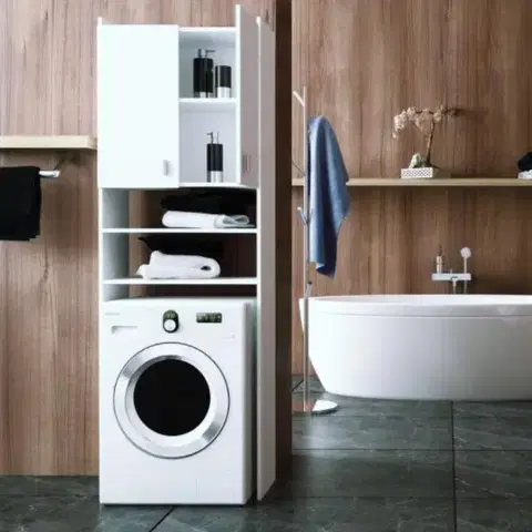 Tempo Kondela Kúpelňa Natali Natali: skrinka na práčku typ 1 biela