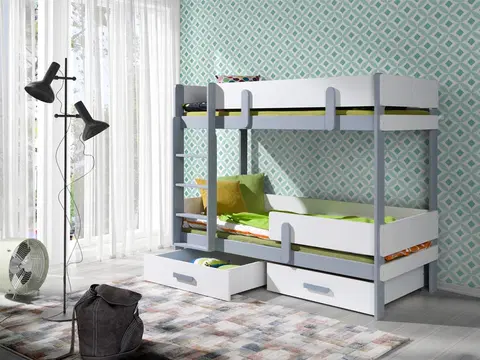 ArtBed Detská poschodová posteľ ETTORE Prevedenie: Morenie - Akryl