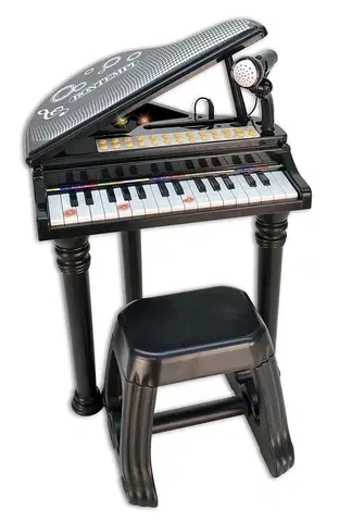 BONTEMPI - Detské elektronické Grand piano so stoličkou a mikrofónom 103000