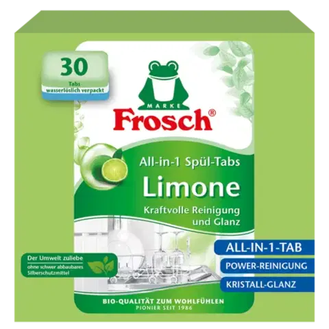 Frosch EKO Tablety do umývačky všetko v 1 Citrón, 30 tablet