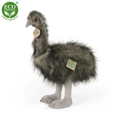 RAPPA - Plyšový pštros emu 38 cm ECO-FRIENDLY