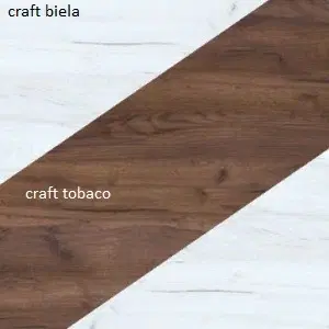 ARTBm Regál NOTTI |  04 Farba: craft biely / craft tobaco / craft biely