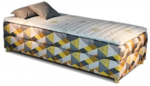 New Design  Čalúnená posteľ NOVO + topper Rozmer.: 80 x 200 cm