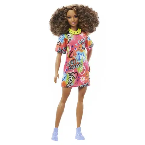 MATTEL - Barbie modelka - tričkové oversized šaty