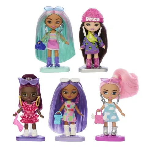 MATTEL - Barbie extransformers mini minis sada 5ks bábik (e-comm)