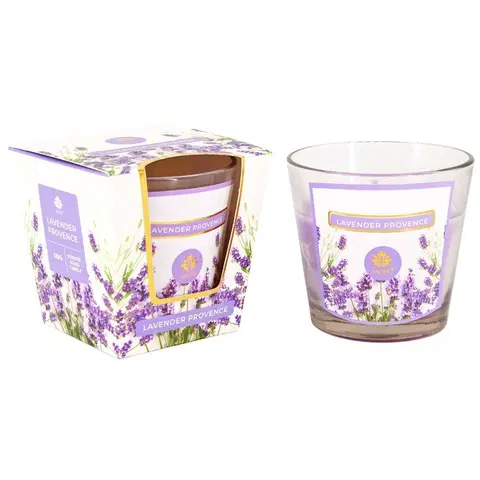 Arome Vonná sviečka v skle Lavender Provence, 120 g