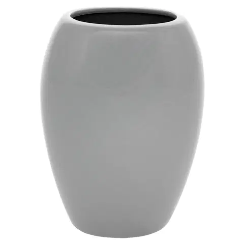 Keramická váza Jar, 14 x 20 x 9 cm, sivá