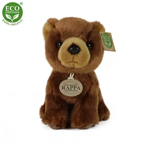 RAPPA - Plyšový medveď hnedý 18 cm ECO-FRIENDLY