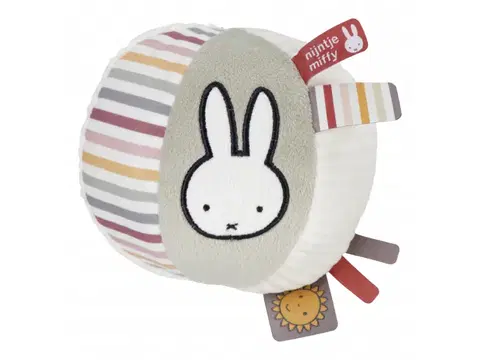 LITTLE DUTCH - Loptička textilná králiček Miffy Fluffy Pink