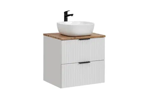ArtCom Kúpeľňová skrinka s umývadlom a doskou ADEL White DU60/1 | 60 cm