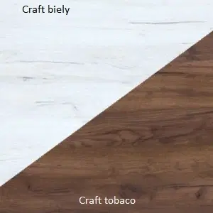 ARTBm TV STOLÍK REX Farba: Craft tobaco / craft biely