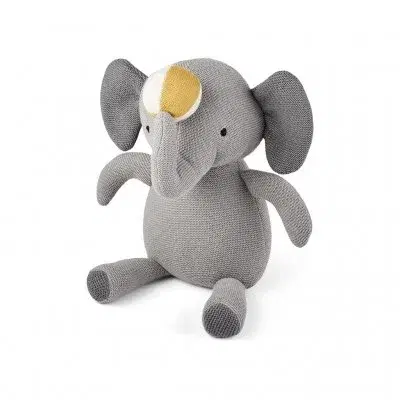 NUUROO - Fille Pletená Hračka Elephant Grey