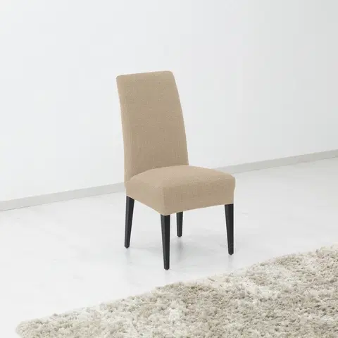 Forbyt Napínací poťah na stoličky Denia smotanová, 40 x 60 cm, sada 2 ks