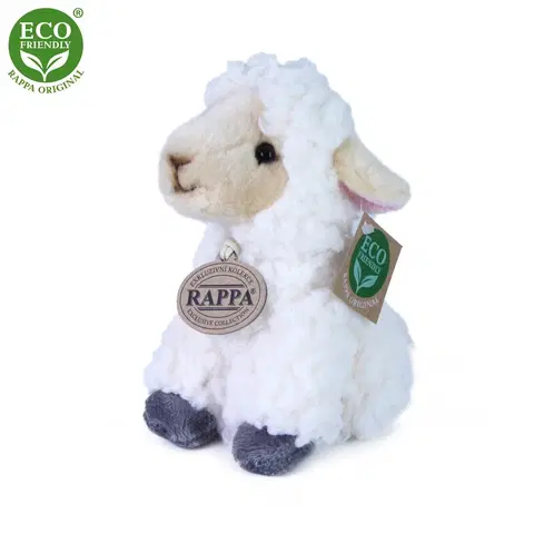 RAPPA - Plyšové ovca sediace 16 cm ECO-FRIENDLY