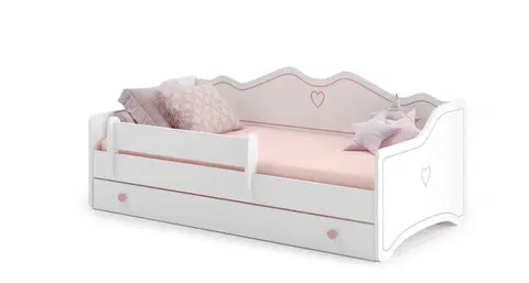 ArtAdrk Detská posteľ EMKA Farba: biela / ružová