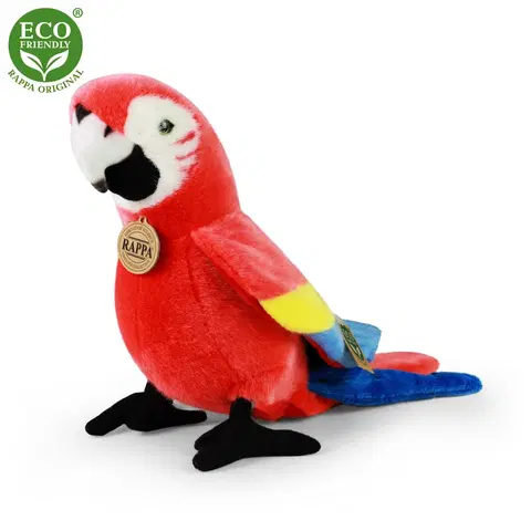 RAPPA - Plyšový papagáj ara 25 cm ECO-FRIENDLY