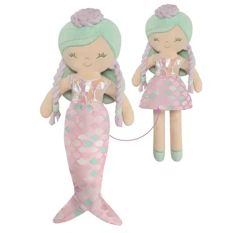 DECUEVAS TOYS - 20141 Plyšová bábika 2v1 OCEAN FANTASY - 36 cm